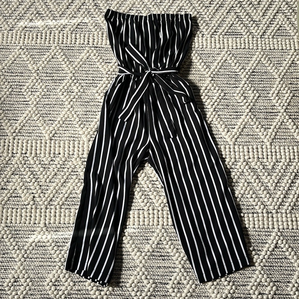 Forever 21 Striped Jumpsuit